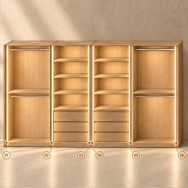 GlowFrame LED – Σετ κρυφού φωτισμού για τετράφυλλη συρόμενη ντουλάπα