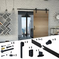 Μηχανισμός πόρτας αχυρώνα REA 2x1000 mm 90 kg.