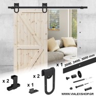 Μηχανισμός πόρτας αχυρώνα MAGNI BLACK 120 kg.