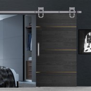 Μηχανισμός πόρτας αχυρώνα MAGNI BLACK 120 kg.