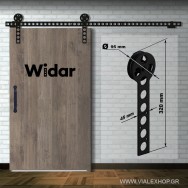 Μηχανισμός πόρτας αχυρώνα Widar 80 kg.