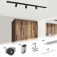 VIALEX 1 – Σετ για δίφυλλη συρόμενη ντουλάπα VIALEX 1 – Σετ για δίφυλλη συρόμενη ντουλάπα