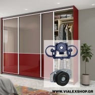 VIALEX 2 Lux – Σετ για τρίφυλλη συρόμενη ντουλάπα VIALEX 2 Lux – Σετ για τρίφυλλη συρόμενη ντουλάπα